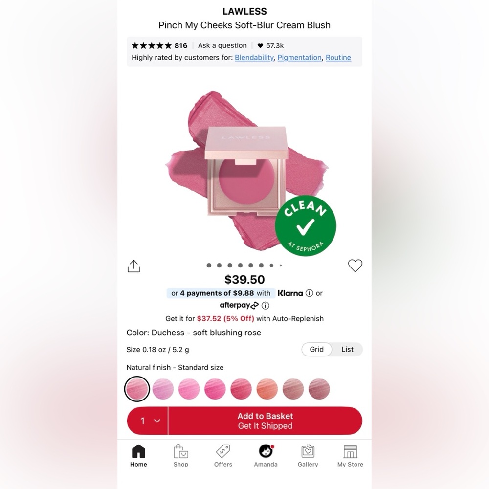 Lawless Pinch My Cheeks Cream Blush
